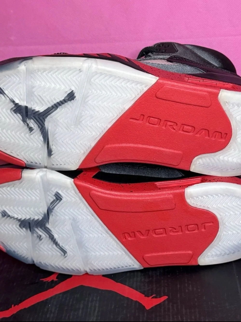 Air Jordan Retro 5 Black and Red Men's Basketball Sneakers 2018